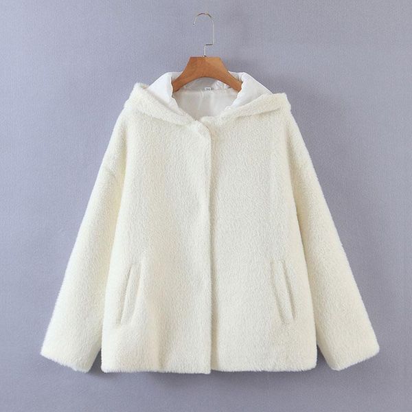 

women's jackets hoodie sweatshirt plus size winter solid color zip up fluffy hoodies women autumn casual warm jacket, Black;brown