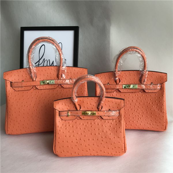 

handbag designers s fashionable ostrich pattern portable one shoulder slanting cowhide women's bag orange li designers handbag wan