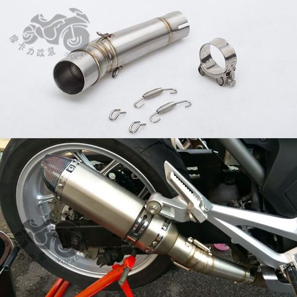 

motorcycle exhaust system muffler contact middle link pipe slip-on for nc700 nc750x nc750 nc 700 2012 to 2021 years