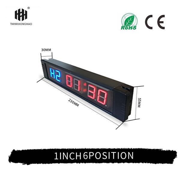 

wall clocks super brightens design clock 6 digit 1 inch display