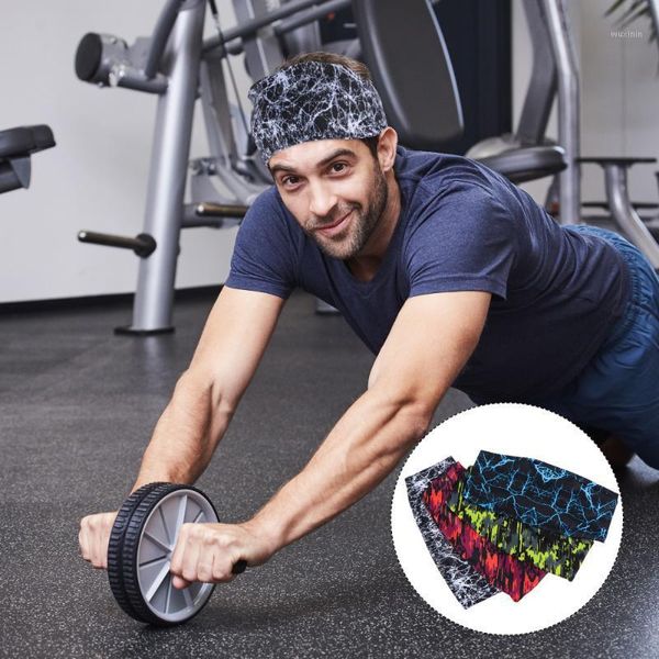 

4pcs sport hair bands elastic sweatbands sweat absorbent sports gym headwraps yoga outfit