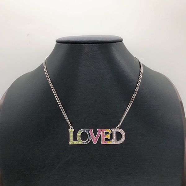 

ancient double g niche design diamond letter necklace female 2021 summer non-fading trendy brand hip-hop high-definition necklace, Silver