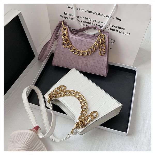 

chain design mini leather flap bags underarms 2021 summer lady shoulder handbags fashion woman cross body bag