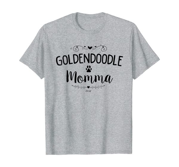 

goldendoodle mom t-shirt, cute doodle mom t-shirt, White;black