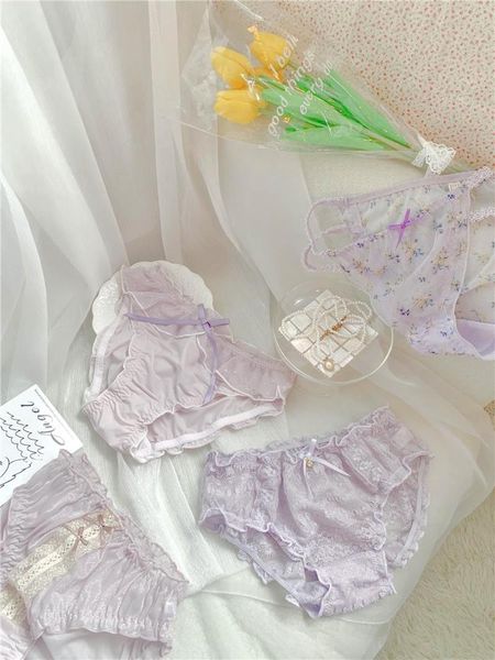 

women's panties pure desire lace girl breathable cool feeling color cotton purple underwear summer thin, Black;pink