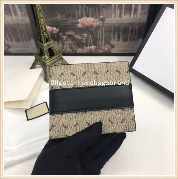 

italy short men wallets women letter wallet luxurys designers card holder leather coin purse id purse with gift box, Red;black