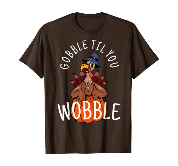 

gobble til you wobble t-shirt thanksgiving day gift t-shirt, White;black