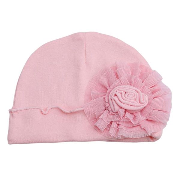 

caps & hats 1 pcs born baby hat infant toddler warm winter autumn spring solid floral cute soft beanies 0-6m, Yellow
