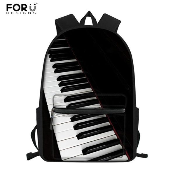 

vintage school bags set music note piano keyboard 3d print 3pcs fashion backpacks child students bag rucksack