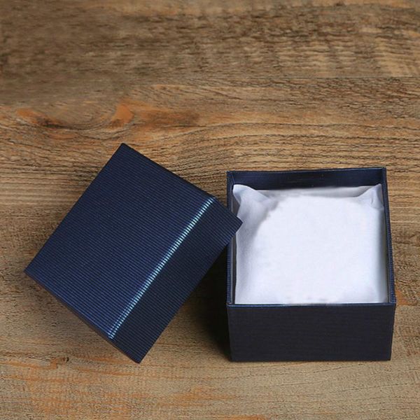 

watch boxes & cases jewelry gift box square strong and durable box, bracelet, storage, Black;blue