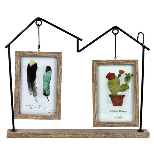 

frames 6 inches iron hanging double po frame creative picture for house decoration
