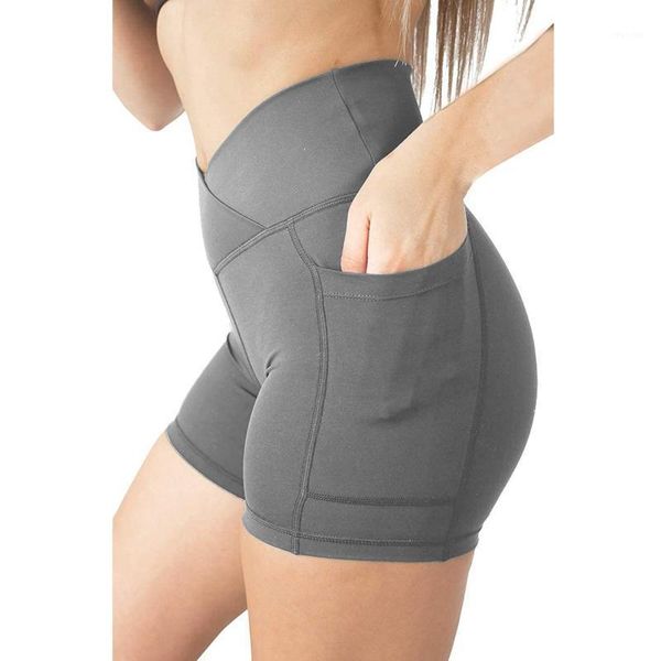 

high waist seamless elastic trousers women's print workout yoga shorts hidden pockets athletic women leggings outfit