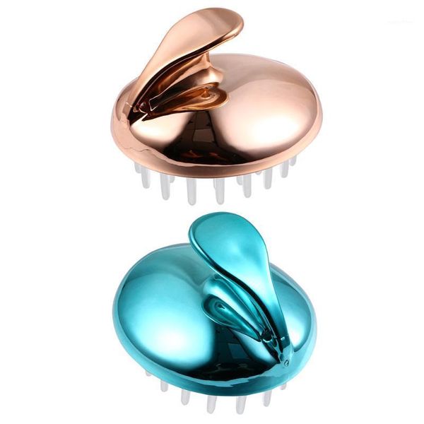 

2pcs hair scalp massager shower bathing shampoo brush soft head massager1, Silver