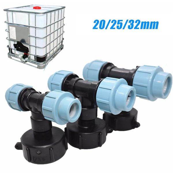 

watering equipments 20/25/32mm 1/4" water pipe connector garden lawn hose ibc adapter tee tap fitting tool fit for tanks