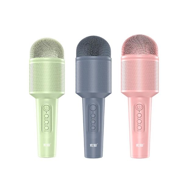 

microphones bluetooth karaoke microphone professional wireless handheld built-in sound card with effects for party singing
