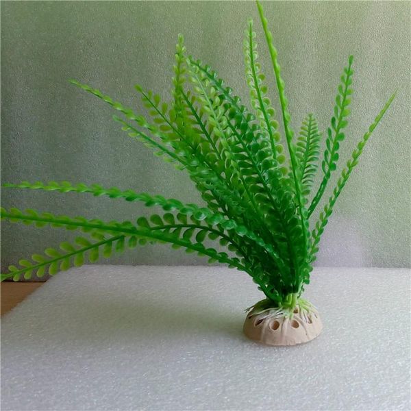 

decorations green plastic plant grass for aquarium fish tank landscape decoration pretty 1 pcs