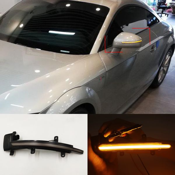 

2pcs side wing mirror led dynamic turn signal lamp ttrs 10-14 for audi tt mk2 8j tts r8 2007 2008 2009 2010 2011 2012 2013 2014