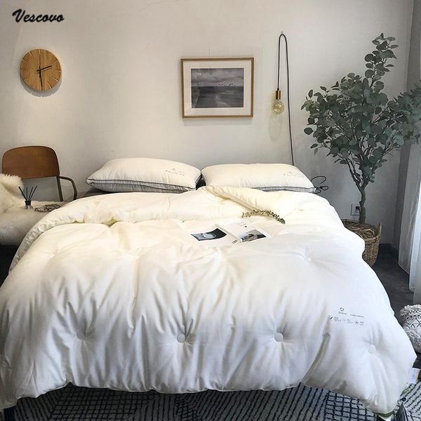 

comforters & sets quality high technology feather fiber comforter quilt king queen velvet warm winter duvet insert 240/220 200*230