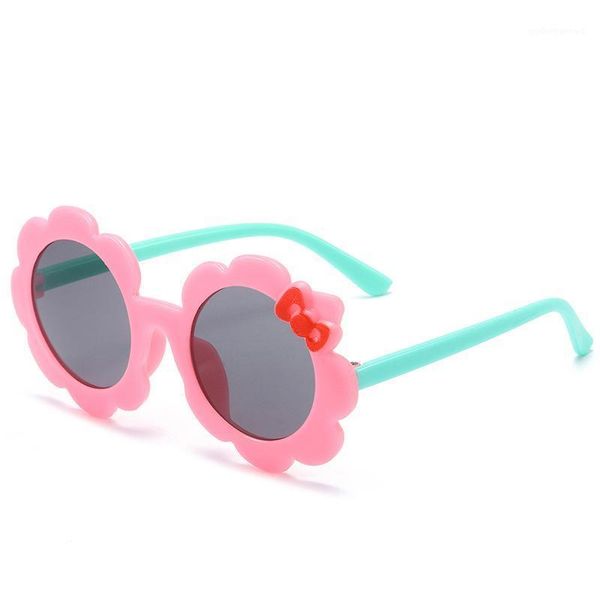

pink blue sun glasses cute butterfly tie girls boys baby red flower kids sunglasses children colored lenses trends 2021 gifts, White;black