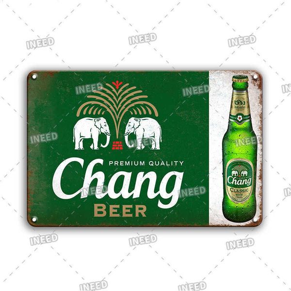 

tiger beer tin poster sign vintage retro pub club wall decor metal plate rustic home room decoration accessories beer signs