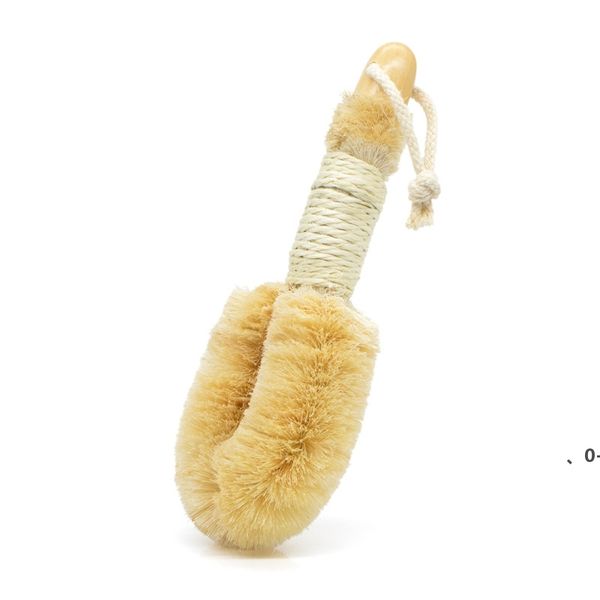 

dry skin body bath shower scrubber natural sisal brush by sea bwe10546