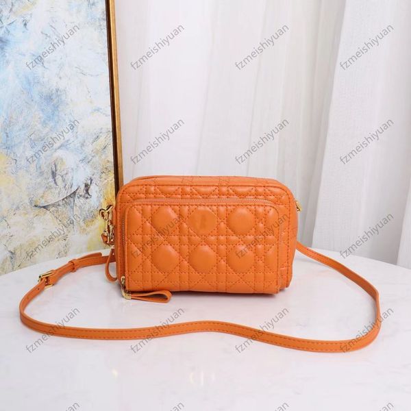 

classic designer design embroidered diamond-shaped clutch bag light luxury leather one-shoulder messenger small square bags