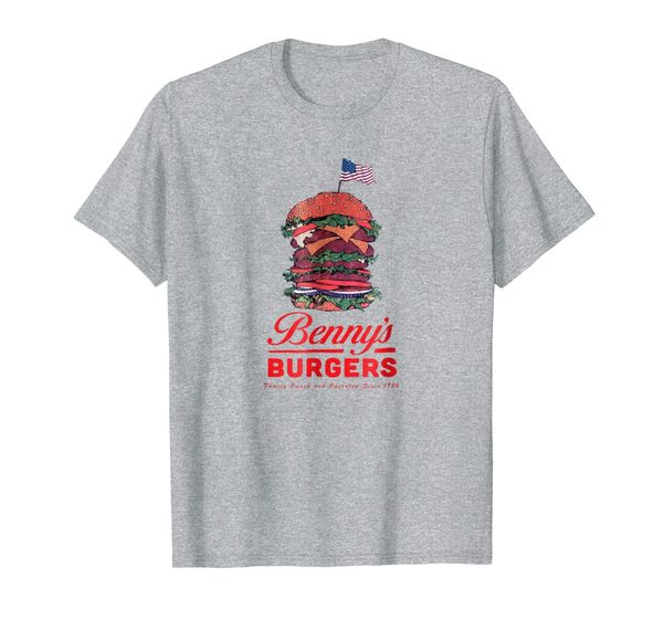 

netflix stranger things bennys burgers t-shirt, White;black