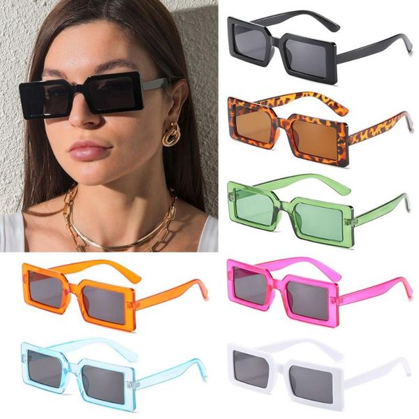 

outdoor eyewear retro driving fishing uv400 protection narrow rectangle sun glasses square sunglasses for women glases
