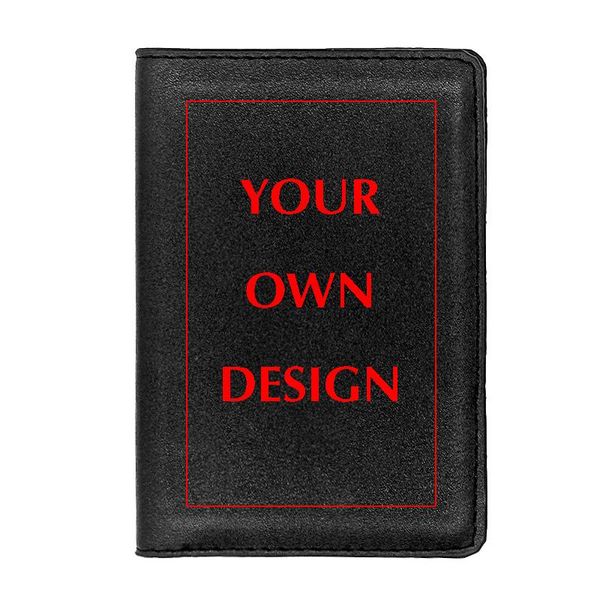 

card holders diy your own design brand women men passport cover pu leather holder travel id pocket wallet, Brown;gray