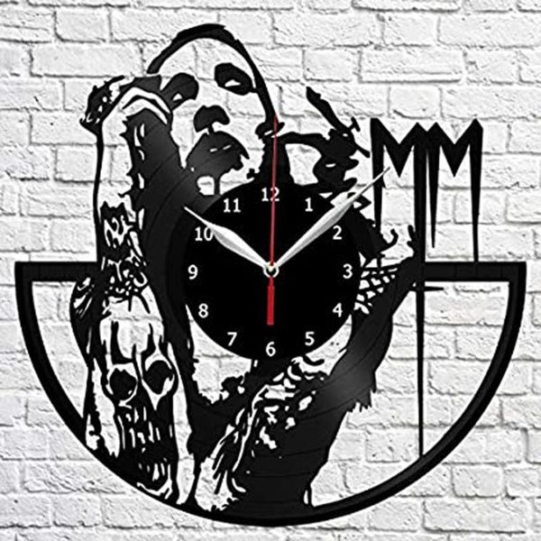 

wall clocks creative novelty living room vintage retro clock movie cd record large 3d home decor watch