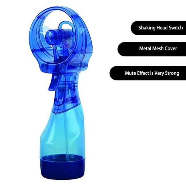

electric fans portable handhold water mist fan 2in1 functions powerful cooling spray humidification