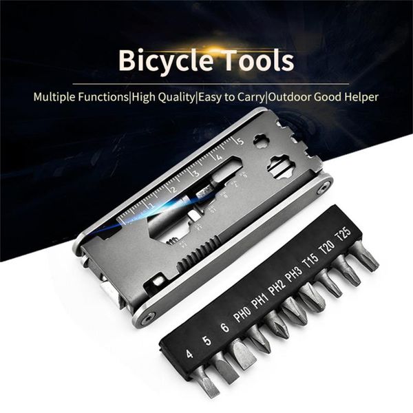 

tools 40# bicycle repair kit hex spoke cycling screwdrivers tool tyre lever allen wrench mountain bike multitool