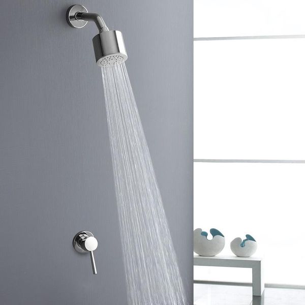 

bathroom shower sets bath set rotate round head spray wall mount faucet concealed installed mixer