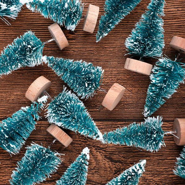 

christmas decorations plastic tree decoration craft sisal ornament frost