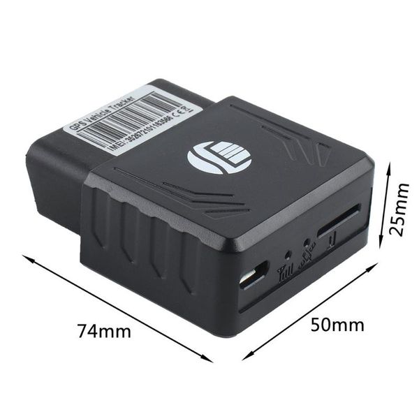 

car gps & accessories mini tk206 obd 2 real time gsm quad band anti-theft vibration alarm gprs tracker tracking ii