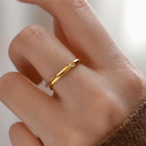 

wedding rings tianzhe jewelry small square ring girls light luxury and exquisite net celebrity couple, Slivery;golden