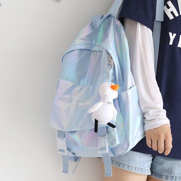 

backpack colorful pearl light waterproof schoolbag korean version original home ulzzang double shoulder bag female college