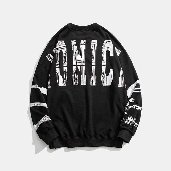 

men's new fashion hip hop high street in 2021 spring, Black