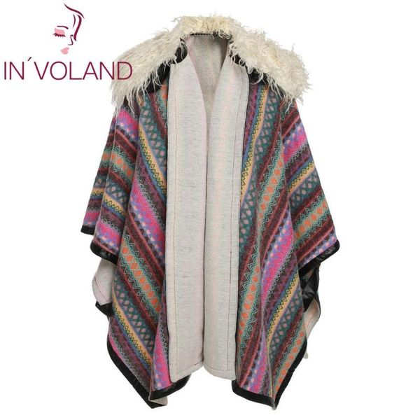

women's trench coats bohemian style women poncho loose cape 3/4 sleeve cloak casual sweater coat warm long cardigans, Tan;black