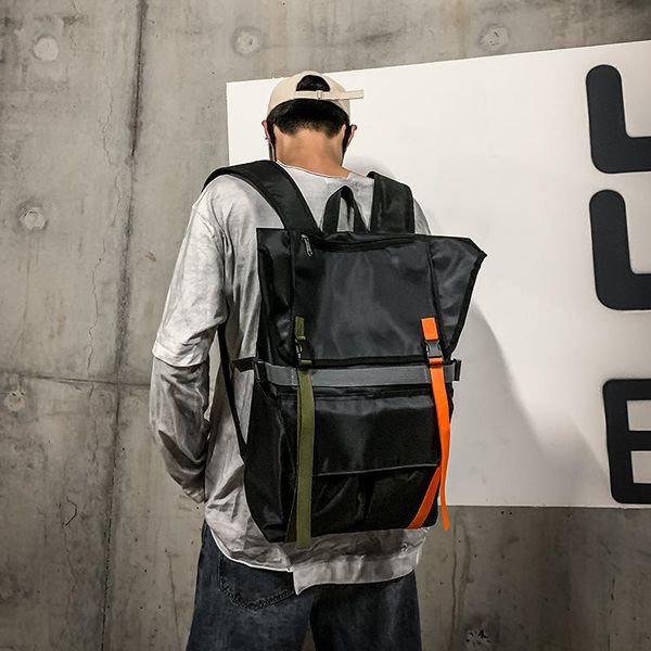 

backpack trendy women's bag double shoulder for women fashion panelled oxford leisure art unique large printing