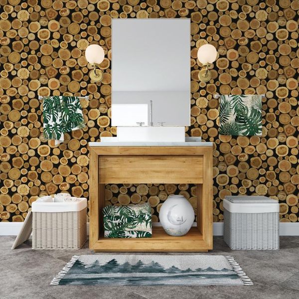 

wallpapers peel and stick wallpaper wood grain waterproof pvc furniture living room bathroom 3d wooden wall papers decor j133