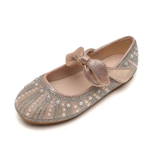 

flat shoes children party dance girls princess student casual breathable flats fashion kids leather baby moccasins 033, Black;grey