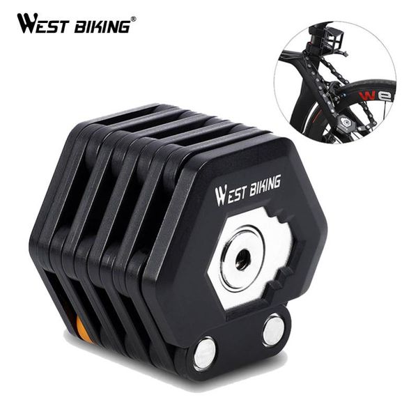 

bike locks west biking foldable lock anti-theft bicycle road mtb cycling with keys accessories safety