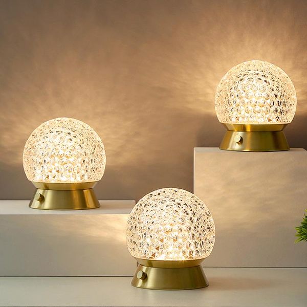 

table lamps nordic led lamp with acrylic lamapshades modern round desk for bedroom bedside cabinet desks study nightstands