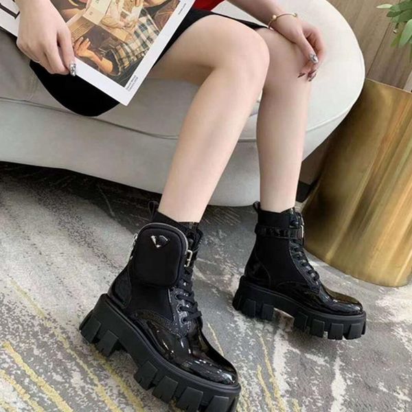 

boots black genuine leather for woman autumn winter designer luxury female shoes harajuku kpop korean style
