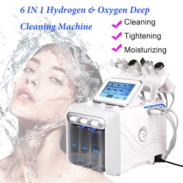 6 In 1 Hydra Dermabrasion Bio-Lifting Spa Facial Machine Hydro-Mikrodermabrasionsmaschinen RF-Hautverjüngung