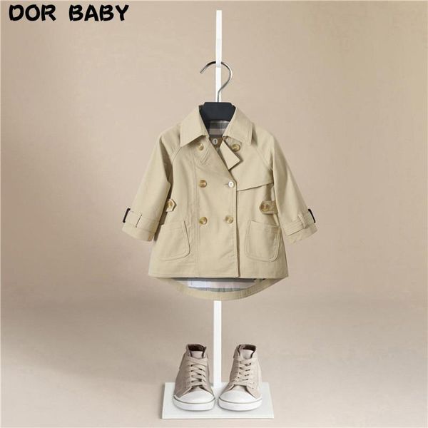 

lattice children coat wool for boys fashion autumn winter jacket boy windbreaker kids overcoat 6 y, Blue;gray