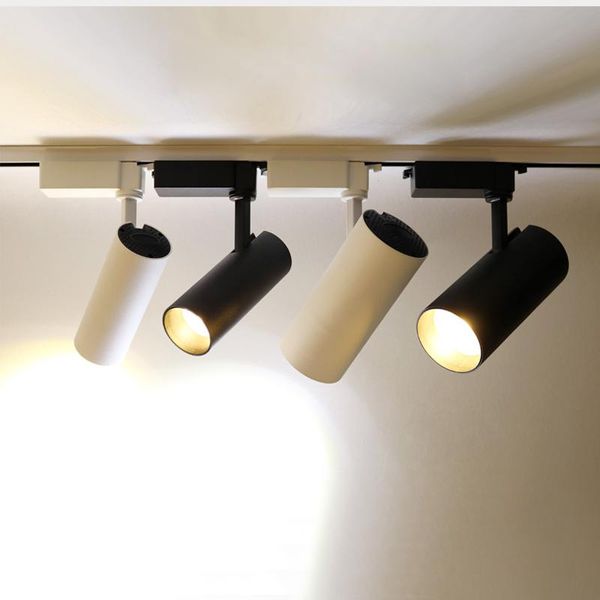 

led track light 5w 10w 15w 20w cob 2-wire connector 220v 110v lighting lights