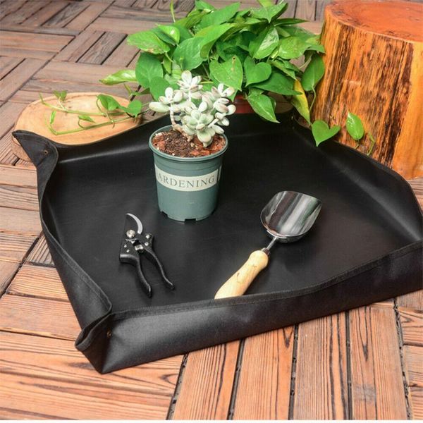 

planters & pots 75x75cm garden anti dirty potting mat square repotting foldable waterproof cloth portable reusable indoor plant pad yyy1272
