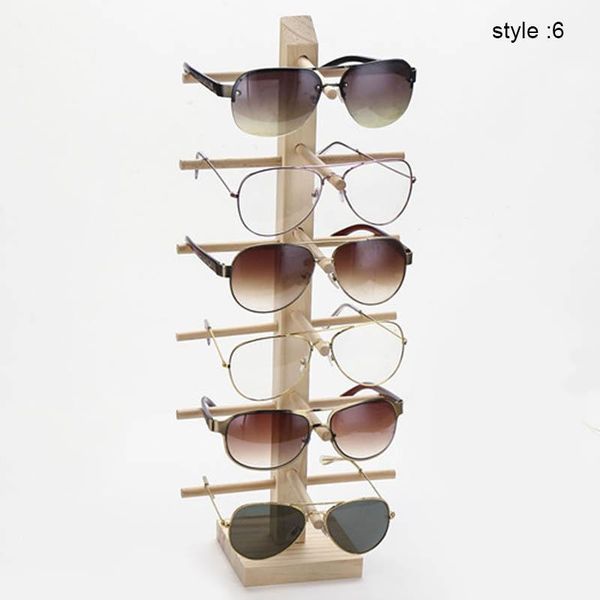 

fashion sunglasses frames 1 pcs wood sunglass display rack shelf wooden durable eyeglasses show stand holder b99, Black